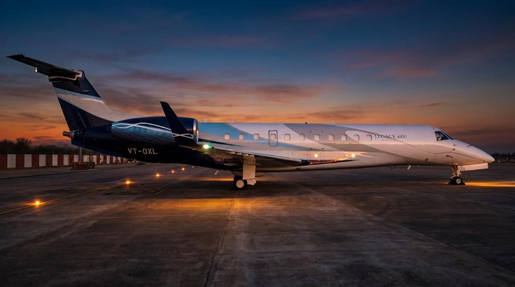Aviation Runway Sunset